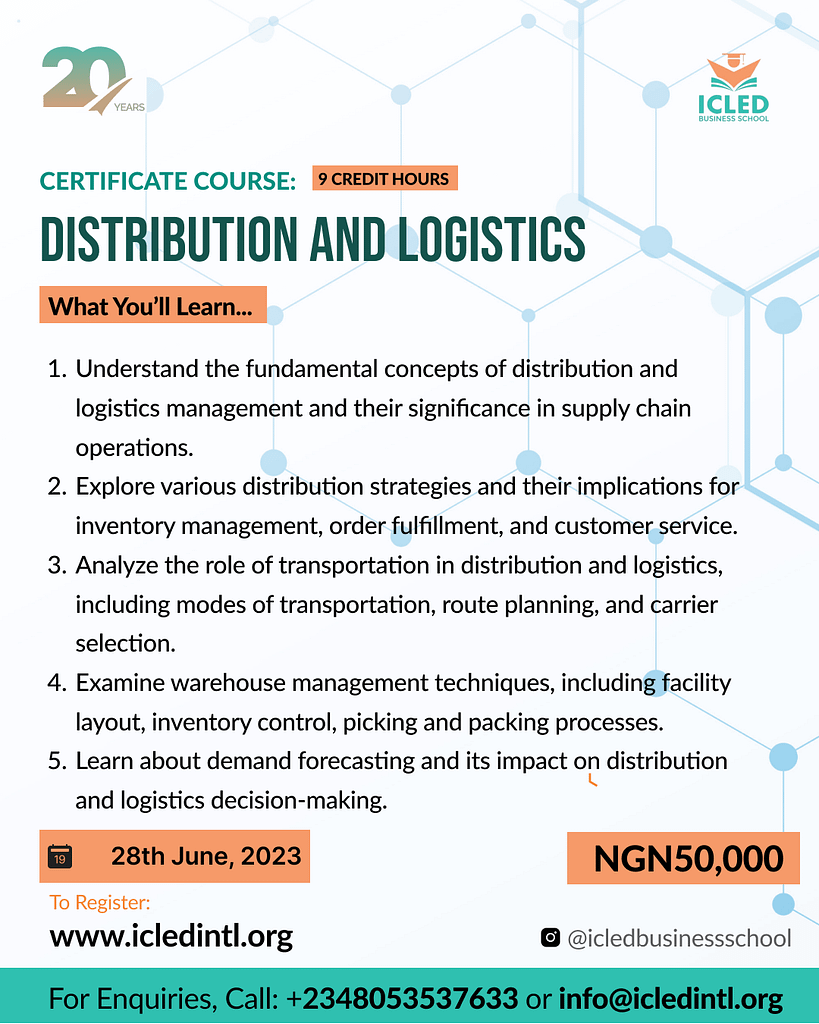 Icled Business School- Distribution and Logistics